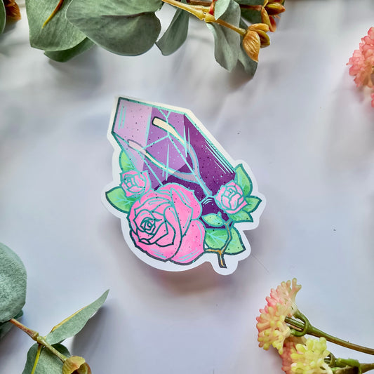Rose Crystal Sticker